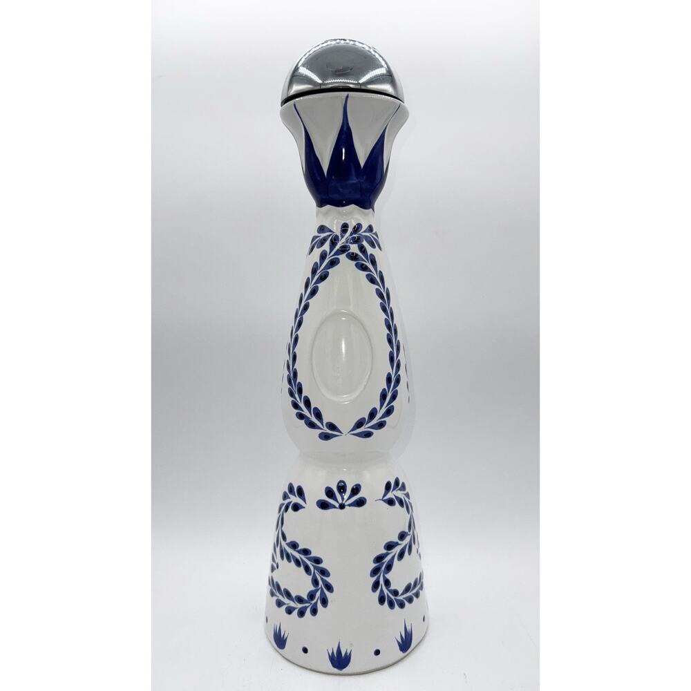 Clase Azul Reposado Empty Tequila Bottle Hand Painted Decanter 15" tall